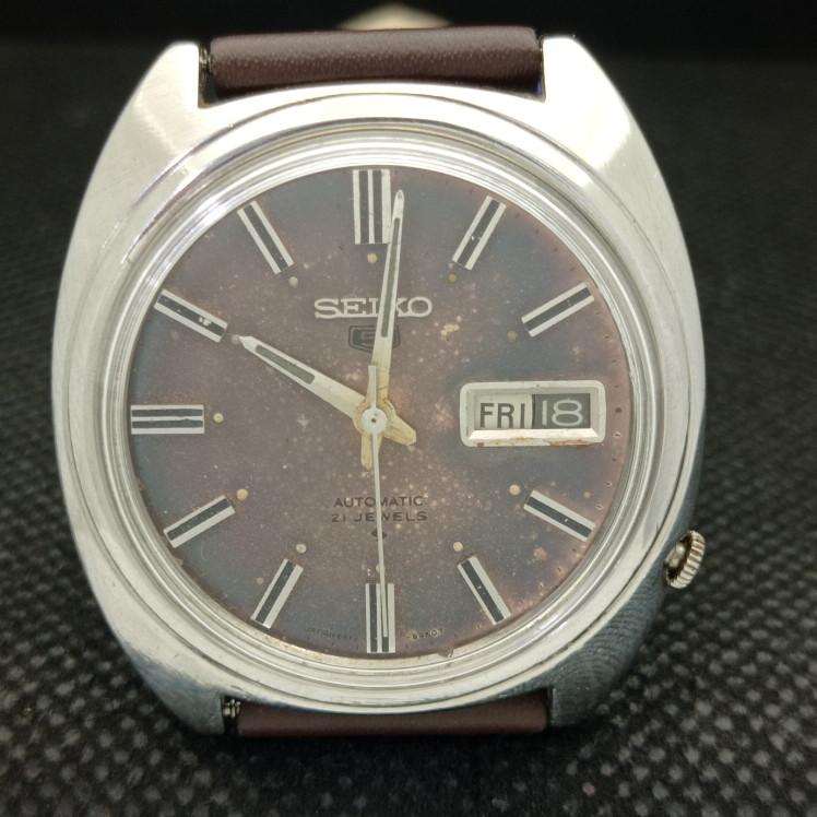 UŻYWANY RZADKI WINTAGE SEIKO 5 AUTO 6619A JAPOŃSKI MĘSKI ORYGINALNY ZEGAREK Z TARCZĄ a413529-2 SKU621b-a413529