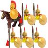 MOC Medieval Lion King Castle Knight Building Blocks Figure Accessories War Horse Cavalry Warrior Crusaders Toy Gift Bricks N029