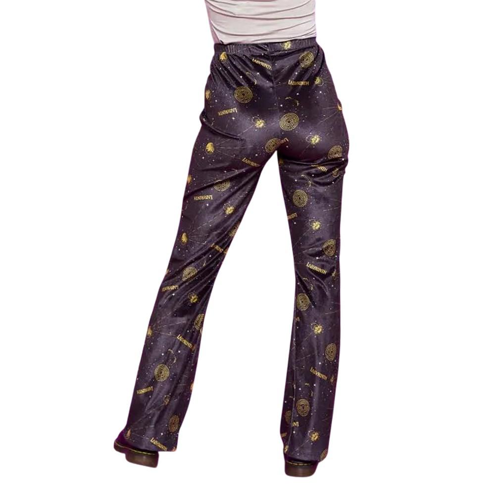 Labyrinth Womens/Ladies Velvet Celestial Flared Leg Trousers