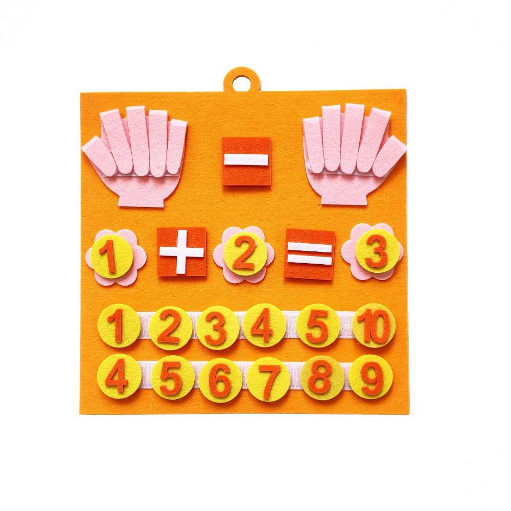 Counting Toy Educational DIY Toy Finger Numbers Addition Subtraction Board  Toddlers Learning
