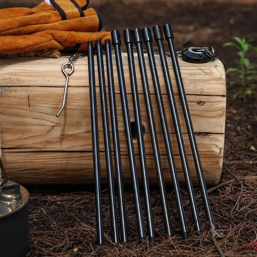 Detachable Camping Tripod Portable Cooking Pot Tripod Campfire Bracket Picnic Cooking
