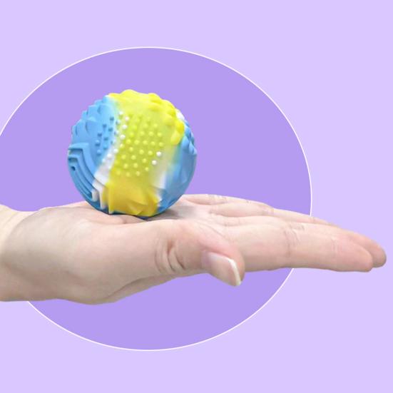 Silicone Magnetic Ball Fidget Toy Stress Relief Sensory Toy with Textures Quiet Office Desk Toy for Women Men Teens