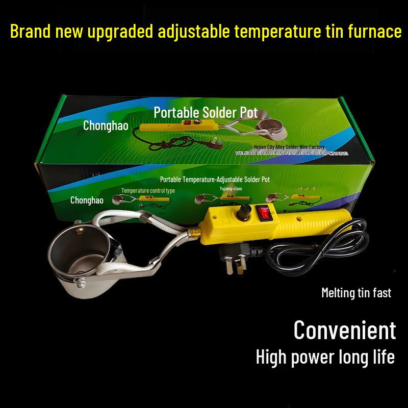 Adjustable Temperature Handheld High-Power Tin Melting Furnace for Soldering and Lead Melting