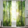Woods Sunshine Dense Modern Printed Tulle Curtains for Bedroom Balcony Window Decor Creative Fashion Home Sheer Curtain