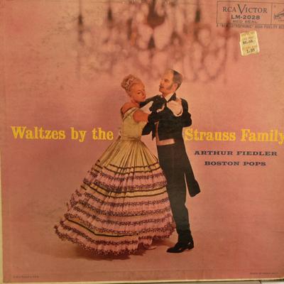 LP Record ARTHUR FIEDLER, BOSTON POPS ORCHEST - Waltzes By The Strauss Family LM2028 RCA Victor Red  1956 US Classical Used