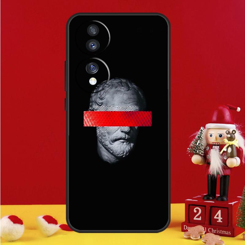 Greek God Statue Face Case For Honor Magic 8 5 6 7 Pro Honor Win RT 50 70 90 200 400 Lite X8c X9b X9c X9a X9d Cover
