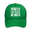 Im Not Fat But My Bike Is Text Mesh Baseball Cap Casual Hat Outdoor  For Womens Unisex FeUnisex