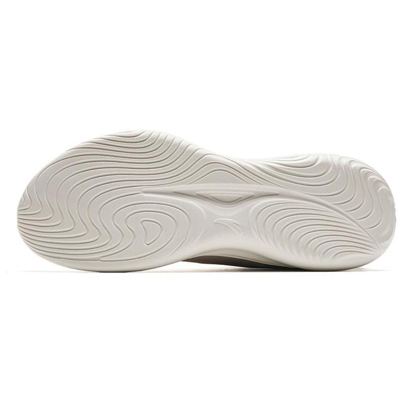 Anta Lingyun Anti Slip And Wear Resistant Lightweight Low Top Sprint Running Shoes Men's White Gray Sneakers 912335550-3