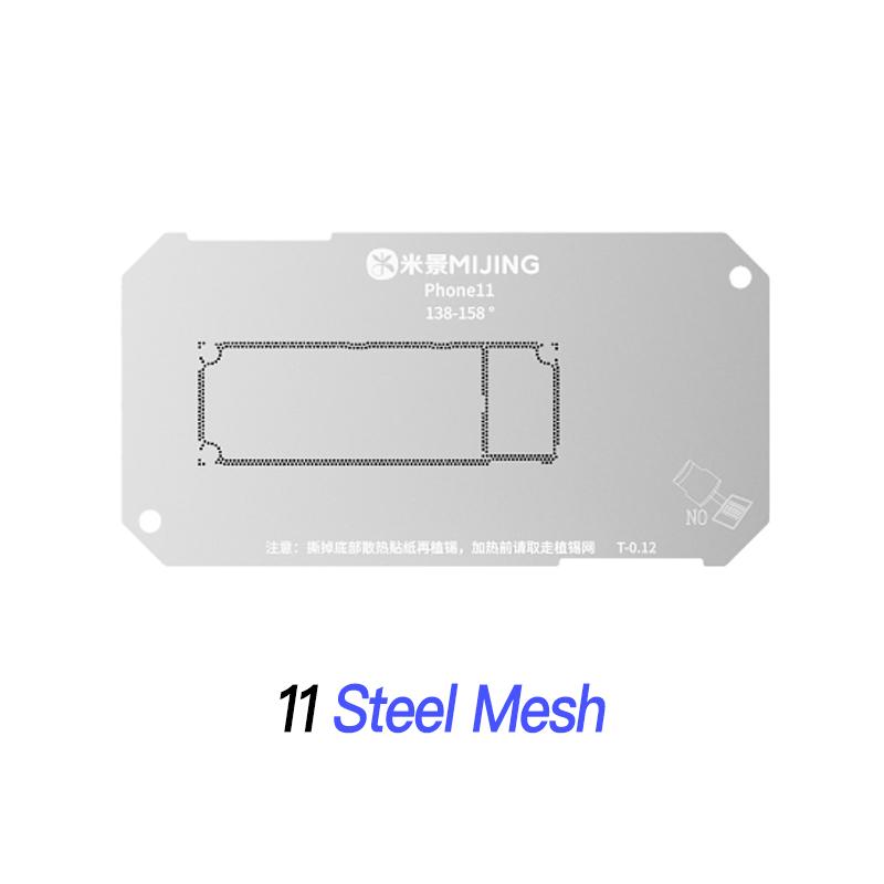 Mijing Z20 Pro Reballing Stencil Fixture Kits for iPhone X-17 Pro Max Motherboard Middle Frame Planting Tin Platform Hand Tools
