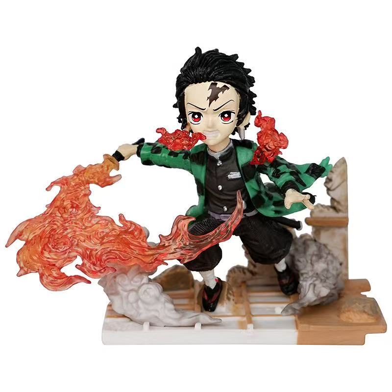 8-11cm Demon Slayer Hashibira Inosuke G5 Anime Figure Robot Collectible Action Figure Gift
