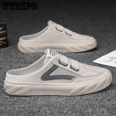 Fashion Leisure Mens Canvas Shoes Summer Casual Basic Rubber Men's Flat Sneakers Lazy Loafers Shoes