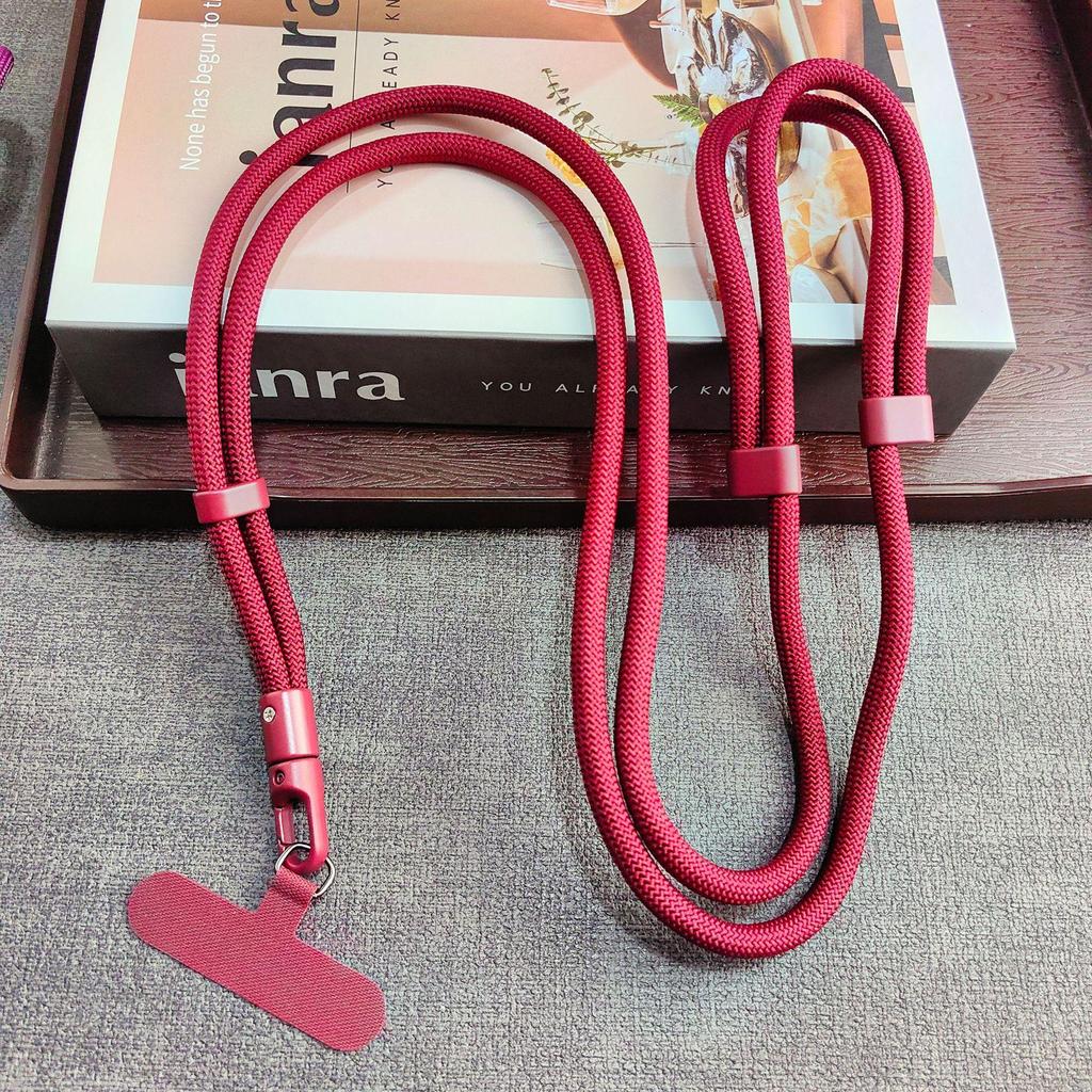 Adjustable Phone Lanyard: Anti-theft Neck and Wrist Strap with Self-locking Clip, Oxford Cloth, Crossbody Design