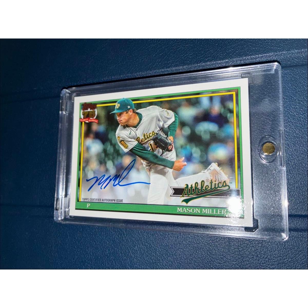 Used MLB Topps Mason Miller Autographed Card