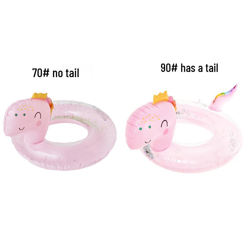 Xiaolü Thickened Mermaid Armpit Float: 110cm Adult Swim Ring with Fishtail Design