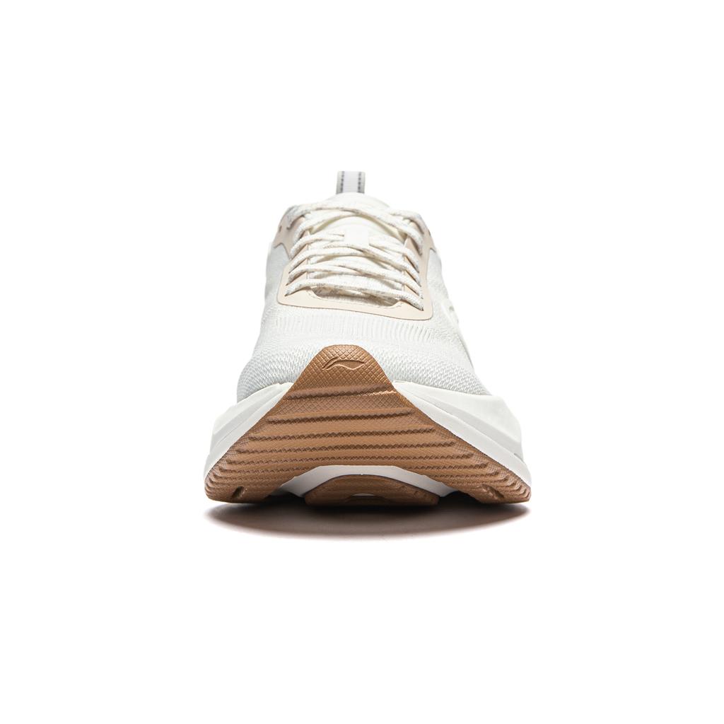 New LiNing Cushioning Anti Slip And Wear Resistant Lightweight Rebound Low Top Casual Running Shoes Women's White Gray ARHU006-3