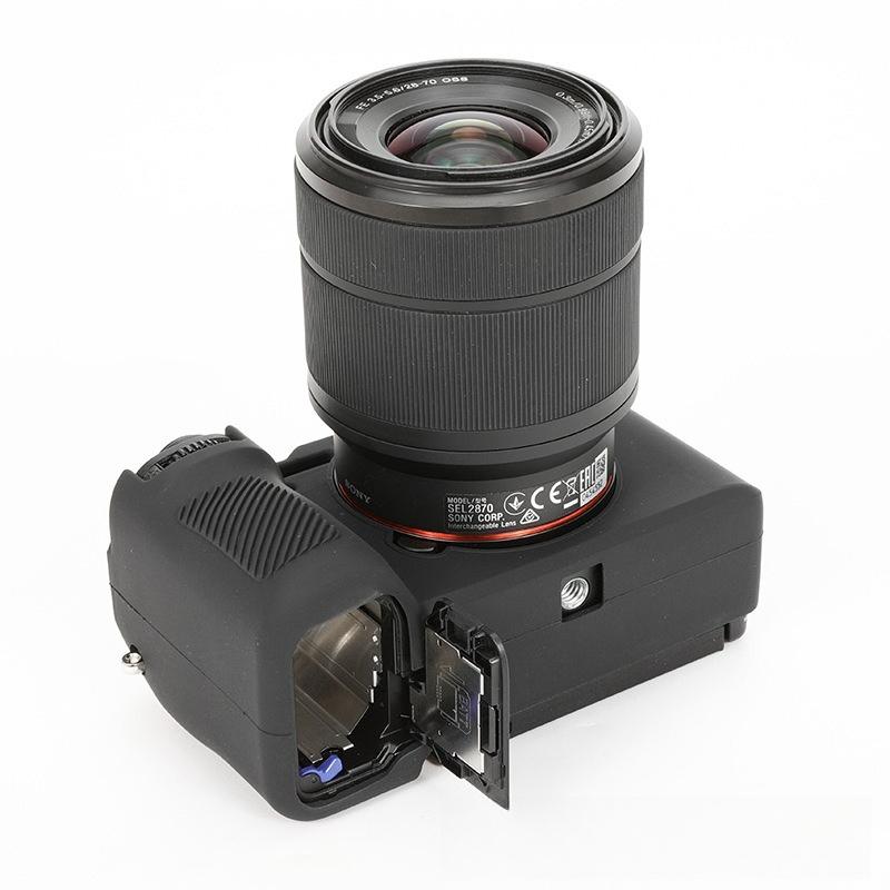 Huse din silicon pentru Sony A7CR și A7CII Genți pentru camere foto pentru A7CR Camere foto mirrorless Huse de protecție anti-cădere pentru camerele foto A7CII