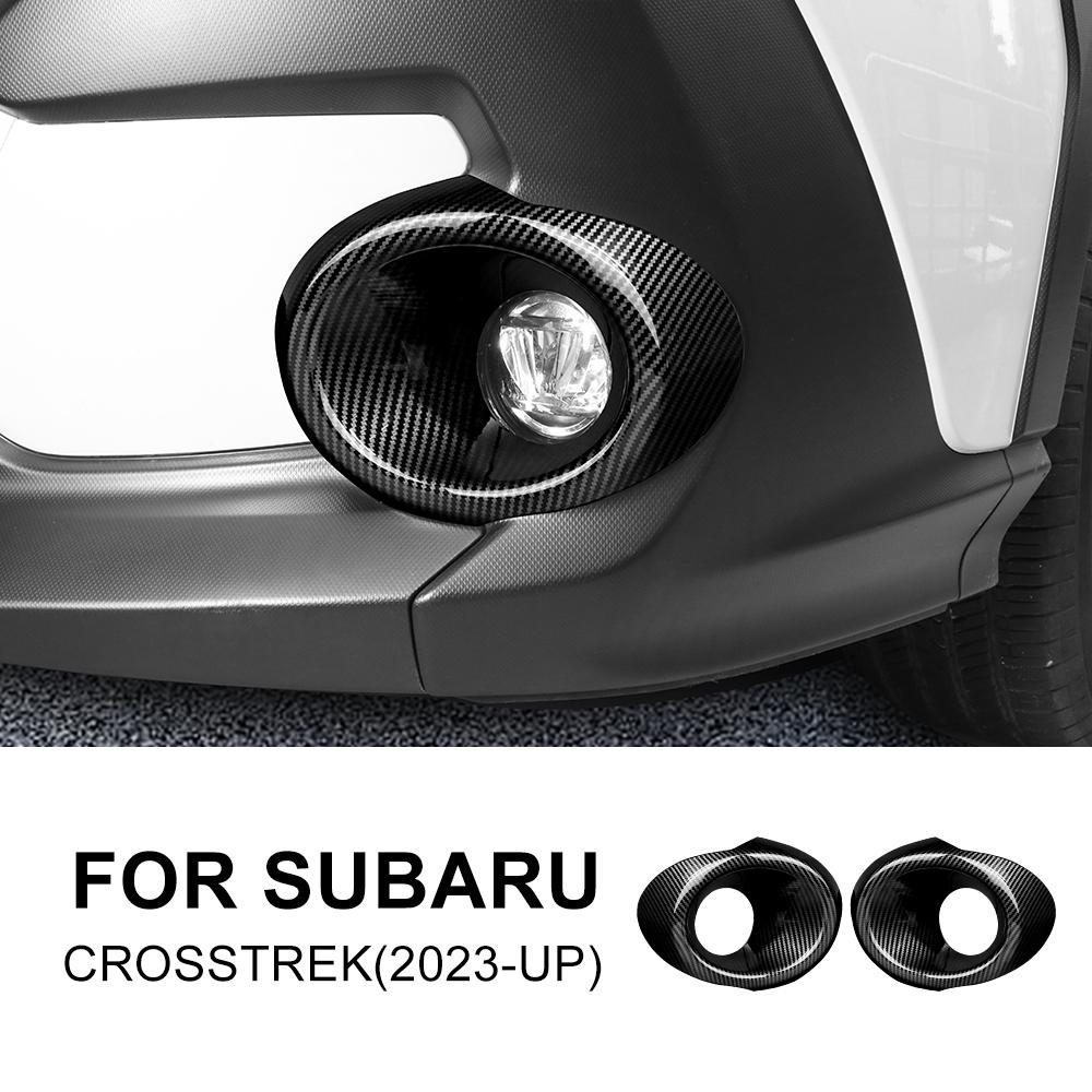 ABS Pro Subaru Crosstrek 2025 Dekorativní samolepka na přední mlhové světlo auta Styl vzoru karbonových vláken Příslušenství pro pravostranné i levostranné řízení