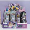 New popular cartoon anime girl replaceable pen core set cartoon press pencil school office stationery set gift