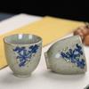 Japanese Style Ceramic Blue and White Antique Glaze Teacup Elegant Beautiful Teapot Kung Fu Kettle Coffee Mug Chinese Tea Pot