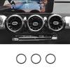 For Benz GLB W247 20-22 Carbon Fiber Style Central Console Air Outlet Vent Trim