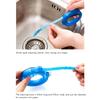 Blue Drain Hair Remover ABS Drain Opener Device Convenient Pipe Cleaner Tool  for Sink Drains