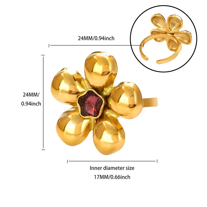 Popular Butterfly Rings For Women Gold Color Stainless Steel Geometric Opening Finger Ring Aesthetic Wedding Christmas Jewelry