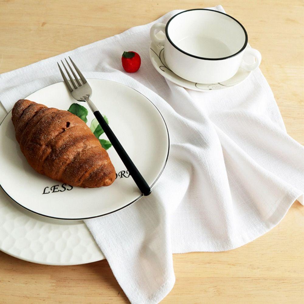 Soft Cotton Linen Napkin Table Decoration Placemat Party Supply Tea Towel  Banquet