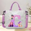 Anime Cartoon Printed Student Commuter Handbag Large Capacity Portable Casual Canvas Bag