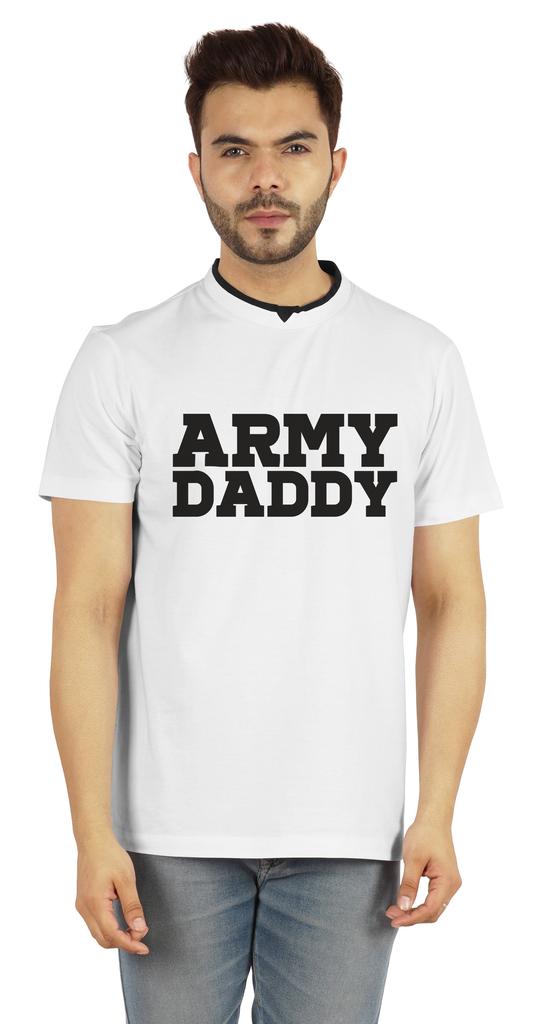 Inkmeso Men  s Tshirt For Military Pride Dad Graphic Quote   Army Daddy   Tee Cotton Jersey