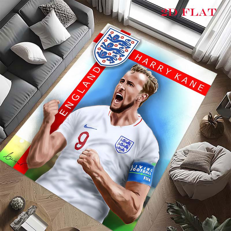 Harry Kane Glory Poster Carpet Rug for Living Room Bedroom Home Sofa Decoration,Kids Play Nonslip Floor Mat
