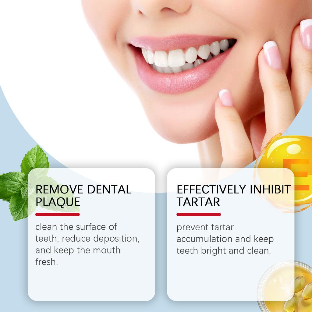 Deep Cleaning & Whitening Toothpaste, Teeth Stain Removal, Tartar Control, Fresh Breath, Oral Health Maintenance