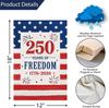 Louise Maelys 250th Anniversary Garden Flag 12x18 Inch, 250 Years American Patriotic USA Yard Banner Sign Double Sided, Comm