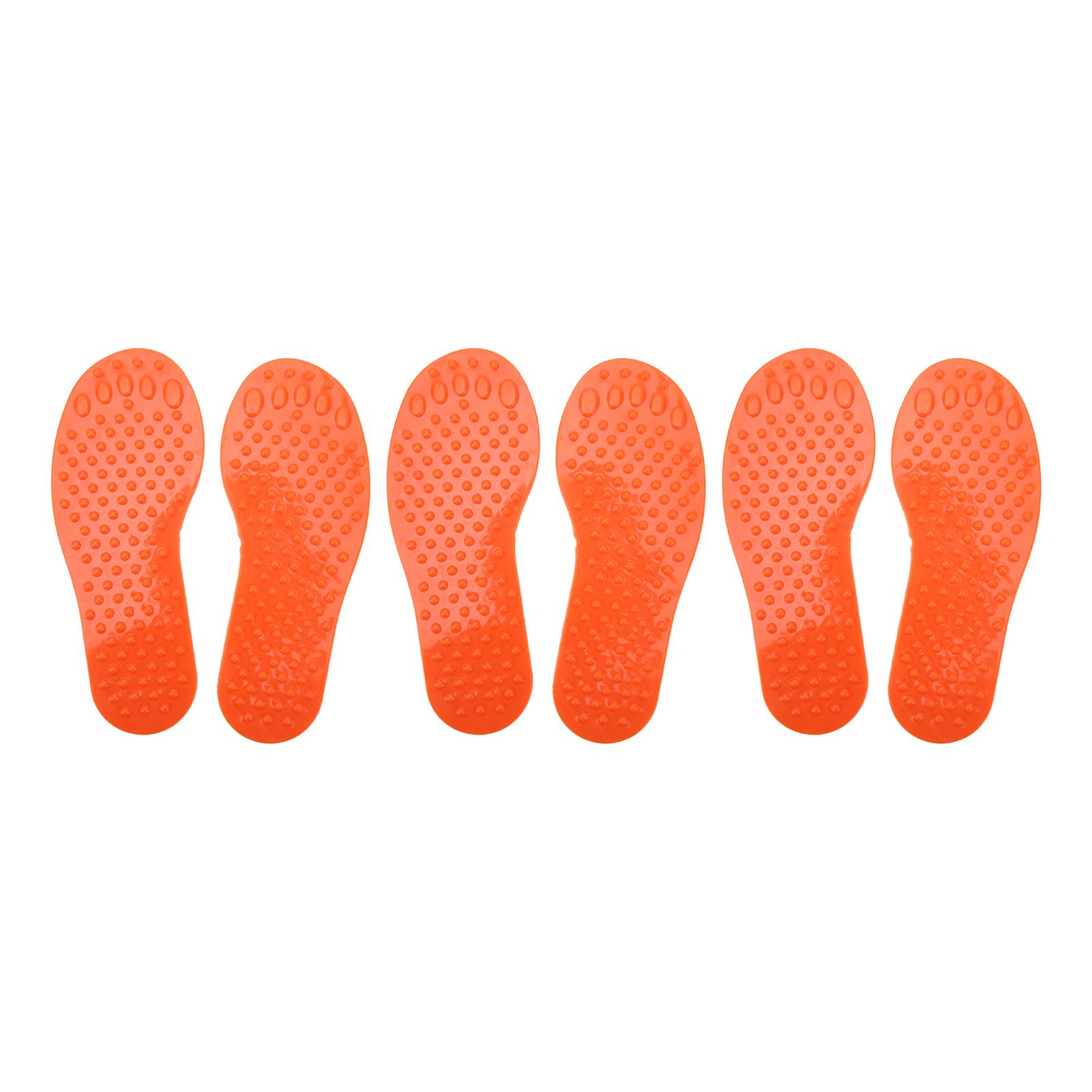 

3 Pairs Marker PVC Colorful Foot Shaped Training Pad Toy for Indoor Outdoor