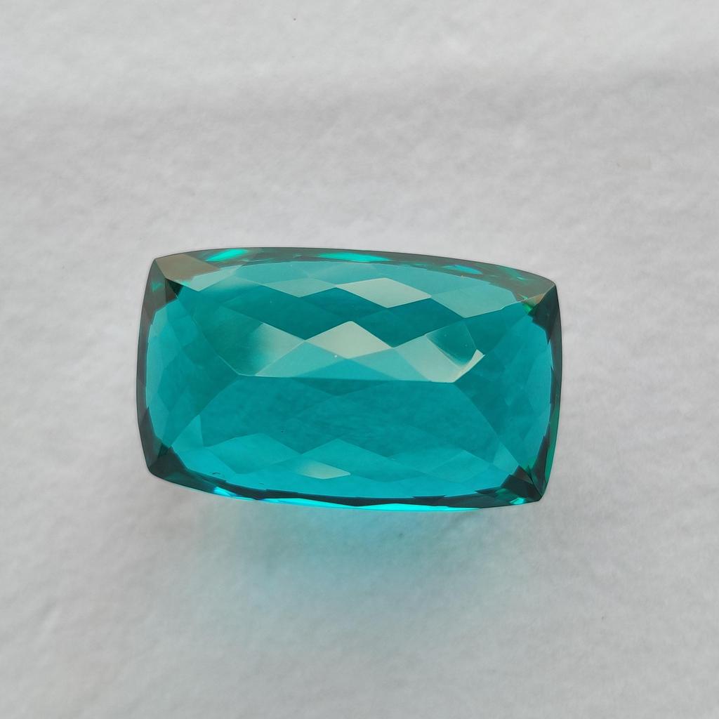 Rectangular Cut Natural Glass Stone, Loose Stone, 37.90 Carat, 26x16x14 Size Stone.