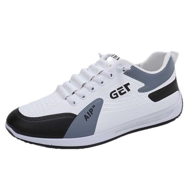 Men's shoes spring leather surface breathable Forrest Gump sports board shoes running men's casual platform spring