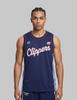 Enbiei Authentic Basketball Jersey Mesh Sleeveless Navy