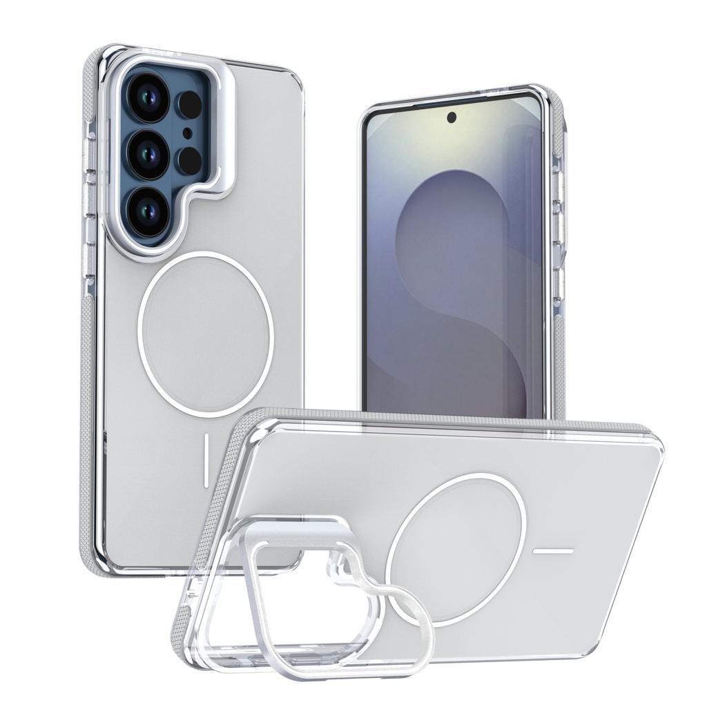 case for Samsung S26 plus ultra Magnetic lens holder protective case full coverage Wireless Charging Shock Proof WIth Kickstand