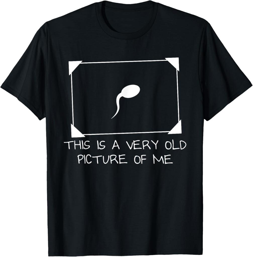 Really Old Picture of Me First Race Funny T Shirts Men Pure Cotton Humor Streetwear Tee Shirt Short Sleeve Unisex Loose Clothing