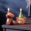 Artistic Silicone Mold Craft Mold Creative Bear Shape Figures Moulds Suitable for Art Classes and Home Decoration