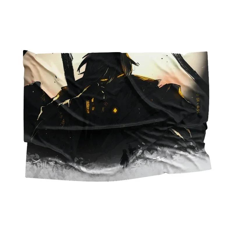 Genshin Impact Blankets Soft Upholstery Sofa Blankets Bed Blankets Gamers Chair Blankets Anime Blankets flannel custom blanket