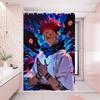 Satoru Gojo Jujutsu Kaisen 1pc Pattern Shower Curtain Plus Hooks Waterproof Machine Washable Polyester Fabric Abstract