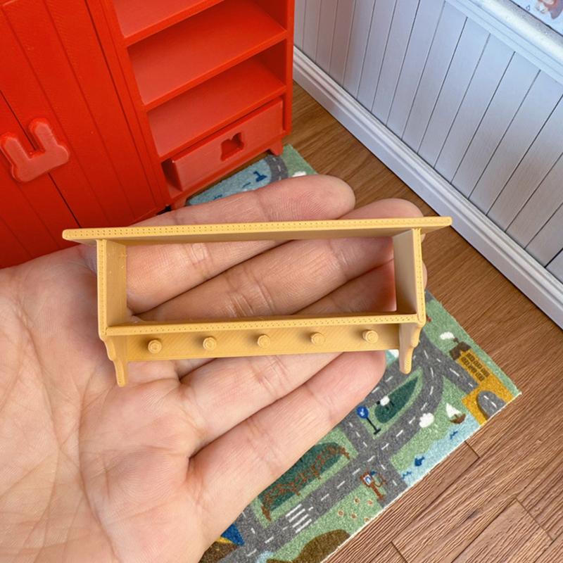 Estante de pared para casa de muñecas de 12 puntos Estante de plástico Lindo accesorio de caja ciega Ob11 Accesorio de fotografía de escena en miniatura