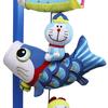 Osaka Choseido May Doll Koi Nobori Indoor Hanging Compact Personalized Wooden Tag Included Doraemon Koi Nobori (Carp Streamer) Decoration, Mini, (Sent