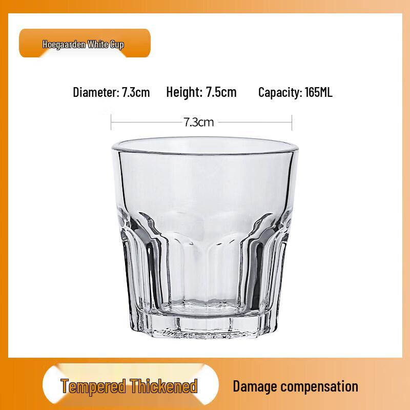 QIWAI Tempered Octagonal Drinking Glasses