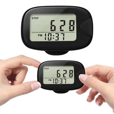Geh-Schrittzähler Clip-On Schrittzähler LCD-Anzeige Elektronischer Schrittzähler Multifunktions-Geh-Schrittzähler zum Gehen Laufen