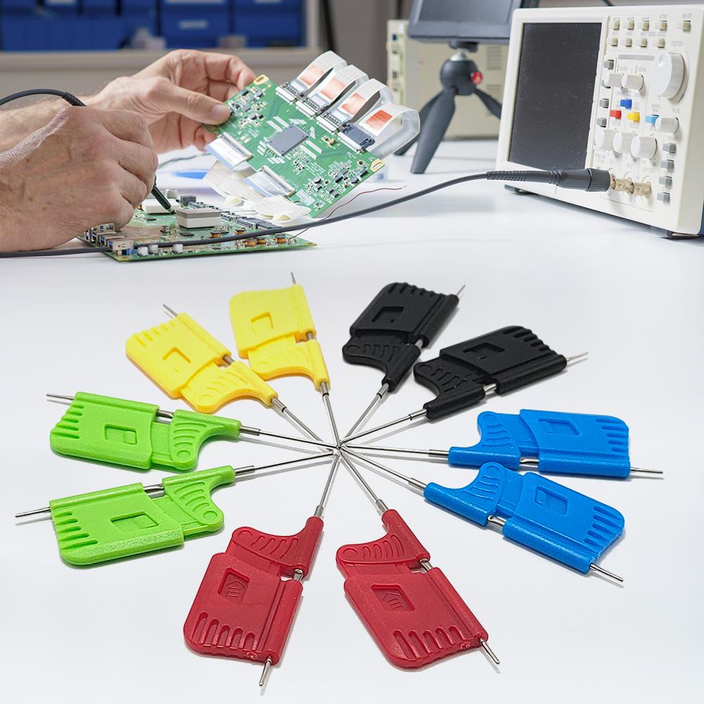 

10pcs IC Test Hook Clips Professional 40V Multifunctional Small Testing Clip Lightweight Connectors for Electrical Testing China Mainland