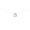 Solitaire Necklace - LOVA LOLA VAN DER KEEN - Solid 925 Silver - Cubic Zirconia - Adjustable Length 30-42 Cm