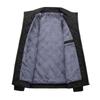 Autumn Winter Jacket Men's Diamond Pattern Fleece Lined Casual Jacket Men Clothing Slim Fit Coat