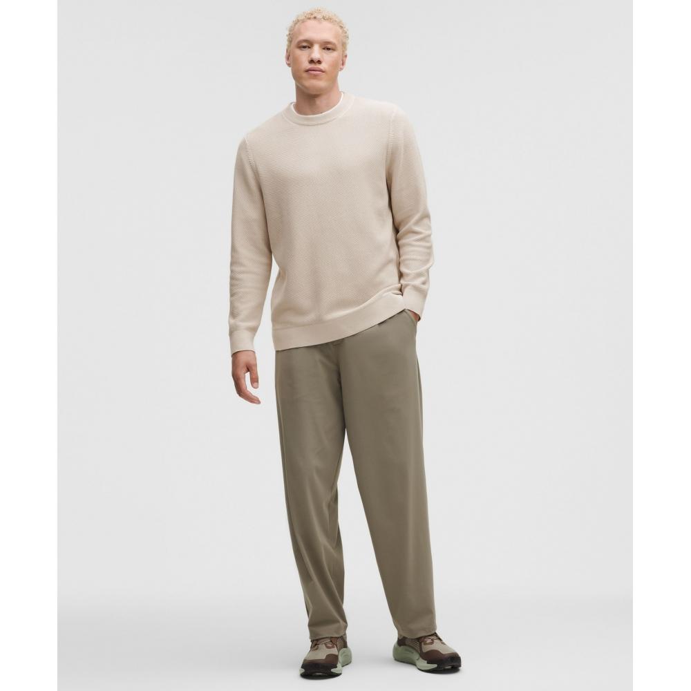 Lululemon Textured Knit Crewneck Sweater Dove Grey