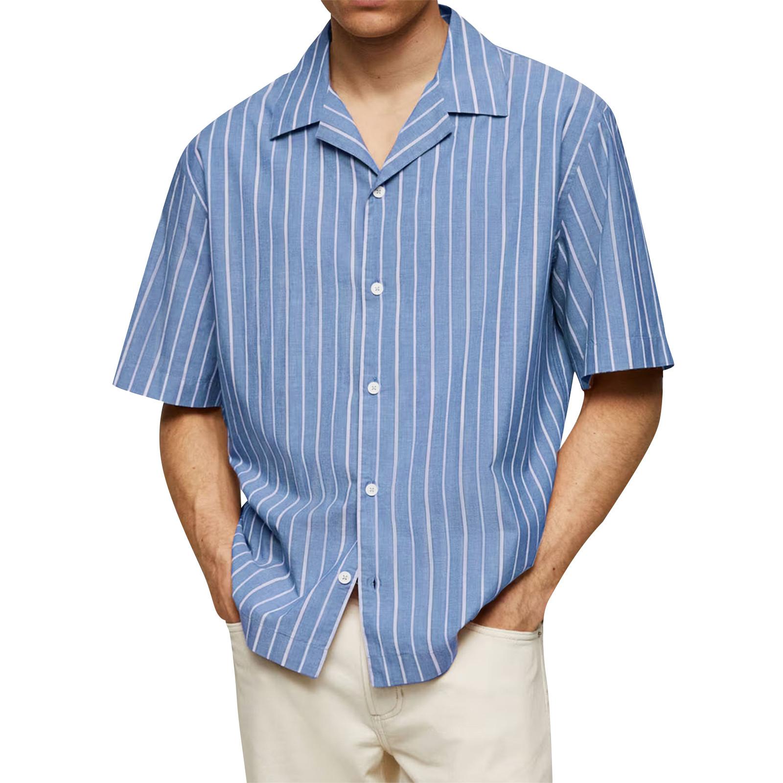 

Мужская рубашка Суперлегкая повседневная мужская одежда с коротким рукавом XXXL